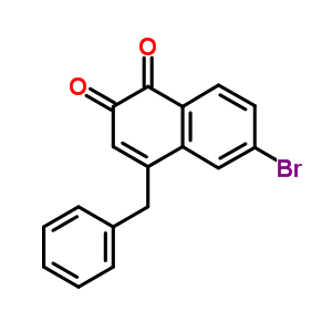 1,2-Naphthalenedione,6-bromo-4-(phenylmethyl)- Structure,7475-35-6Structure