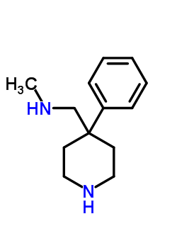 N-methyl-1-(4-phenyl-4-piperidyl)methanamine Structure,7475-55-0Structure