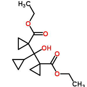 1-[環(huán)丙基-(1-乙氧基羰基環(huán)丙基)-羥基-甲基]環(huán)丙烷-1-羧酸乙酯結(jié)構(gòu)式_74808-31-4結(jié)構(gòu)式