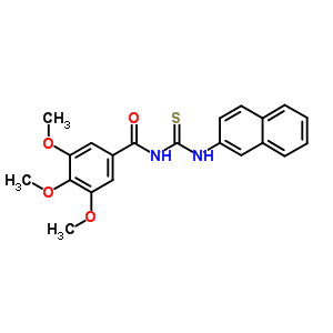 3,4,5-Trimethoxy-n-(naphthalen-2-ylthiocarbamoyl)benzamide Structure,74822-81-4Structure