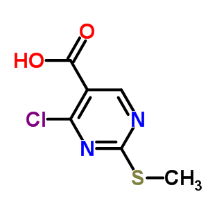 4-Chloro-2-(methylthio)pyrimidine-5-carboxylic acid Structure,74840-34-9Structure