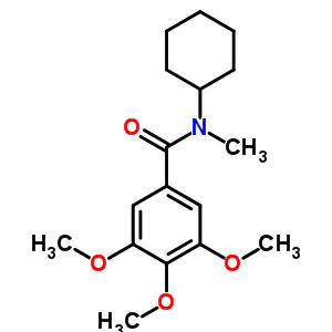 Benzamide,n-cyclohexyl-3,4,5-trimethoxy-n-methyl- Structure,74889-46-6Structure