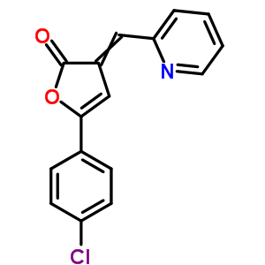 2(3H)-furanone,5-(4-chlorophenyl)-3-(2-pyridinylmethylene)- Structure,7500-09-6Structure