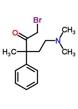 2-Pentanone,1-bromo-5-(dimethylamino)-3-methyl-3-phenyl-, hydrobromide Structure,7500-12-1Structure