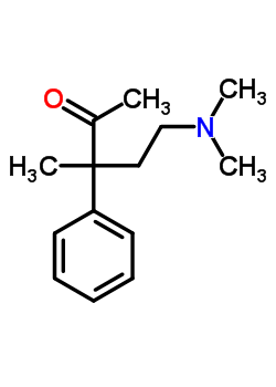 5-Dimethylamino-3-methyl-3-phenyl-pentan-2-one Structure,7500-13-2Structure