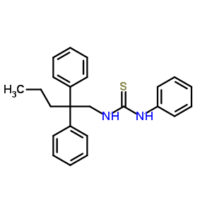 1-(2,2-Diphenylpentyl)-3-phenyl-thiourea Structure,7500-29-0Structure