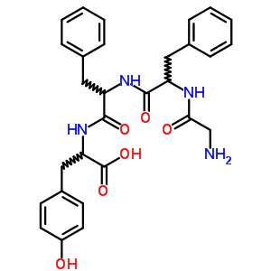 (9CI)-甘氨?；?L-苯基丙氨酰基-L-苯基丙氨?；?L-酪氨酸結(jié)構(gòu)式_75005-82-2結(jié)構(gòu)式