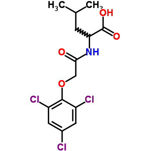 4-Methyl-2-[[2-(2,4,6-trichlorophenoxy)acetyl]amino]pentanoic acid Structure,7501-75-9Structure