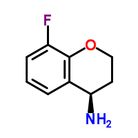 2H-1-Benzopyran-4-amine, 8-fluoro-3,4-dihydro-, (4R)- Structure,750571-31-4Structure