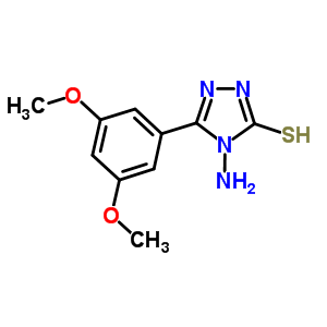 4-Amino-5-(3,5-dimethoxyphenyl)-4H-1,2,4-triazole-3-thiol Structure,750624-63-6Structure