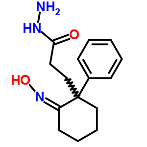 3-[(2E)-2-hydroxyimino-1-phenyl-cyclohexyl]propanehydrazide Structure,7507-54-2Structure