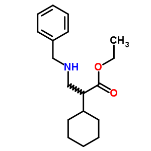 3-(芐基氨基)-2-環(huán)己基-丙酸乙酯結(jié)構(gòu)式_7507-55-3結(jié)構(gòu)式