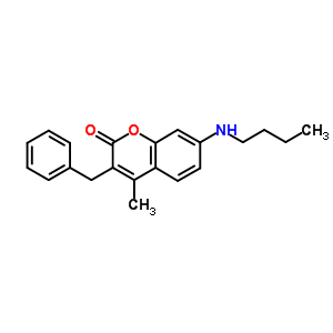 3-Benzyl-7-butylamino-4-methyl-chromen-2-one Structure,7509-71-9Structure