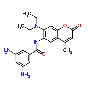 3,5-Diamino-n-(7-(diethylamino)-4-methyl-2-oxo-2h-chromen-6-yl)benzamide Structure,7509-73-1Structure