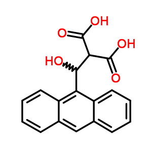 2-(Anthracen-9-yl-hydroxy-methyl)propanedioic acid Structure,7512-21-2Structure