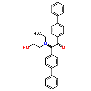 2-(Ethyl-(2-hydroxyethyl)amino)-1,2-bis(4-phenylphenyl)ethanone Structure,7512-40-5Structure