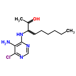 Rac erythro-3-(5-amino-6-chloropyrimidin-4-ylamino)-nonan-2-ol Structure,75166-65-3Structure