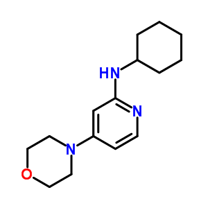 N-cyclohexyl-4-morpholin-4-yl-pyridin-2-amine Structure,75291-60-0Structure