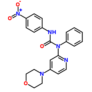 1-(4-Morpholin-4-ylpyridin-2-yl)-3-(4-nitrophenyl)-1-phenyl-urea Structure,75291-65-5Structure