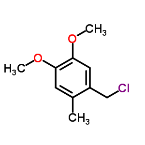 1-(Chloromethyl)-4,5-dimethoxy-2-methylbenzene Structure,7537-05-5Structure