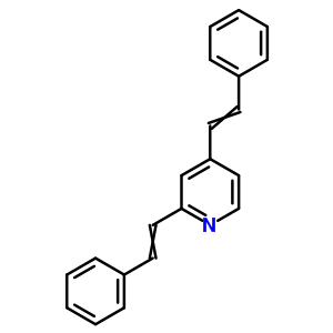 Pyridine,2,4-bis(2-phenylethenyl)- Structure,75392-24-4Structure