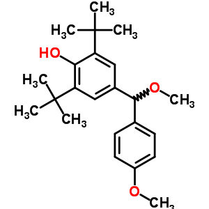 4-[Methoxy-(4-methoxyphenyl)methyl]-2,6-ditert-butyl-phenol Structure,75393-93-0Structure