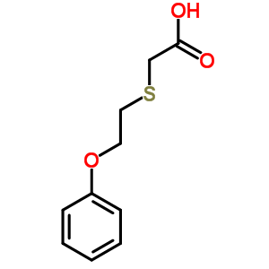 2-[(2-Phenoxyethyl)thio]acetic acid Structure,75434-70-7Structure