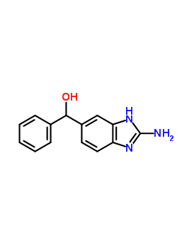 2-Amino-5(6)-[alpha-hydroxybenzyl]benzimidazole Structure,75501-05-2Structure