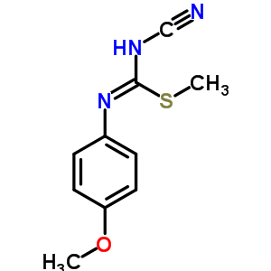 1-Cyano-3-(4-methoxyphenyl)-2-methylisothiourea Structure,75565-12-7Structure