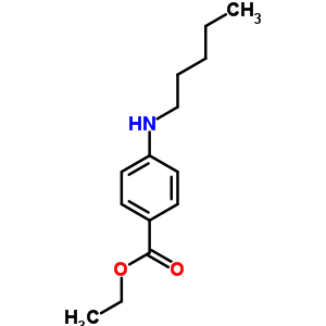 4-(戊基氨基)苯甲酸乙酯結(jié)構(gòu)式_75681-67-3結(jié)構(gòu)式