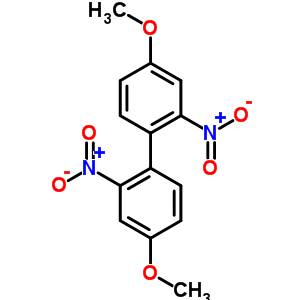 4-Methoxy-1-(4-methoxy-2-nitro-phenyl)-2-nitro-benzene Structure,75753-19-4Structure