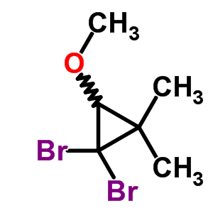 1,1-Dibromo-3-methoxy-2,2-dimethyl-cyclopropane Structure,75814-47-0Structure