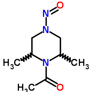 Piperazine,1-acetyl-2,6-dimethyl-4-nitroso-(9ci) Structure,75881-17-3Structure