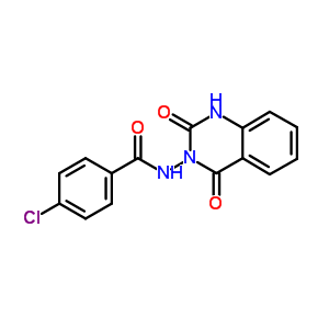 4-Chloro-n-(2,4-dioxo-1h-quinazolin-3-yl)benzamide Structure,75906-76-2Structure