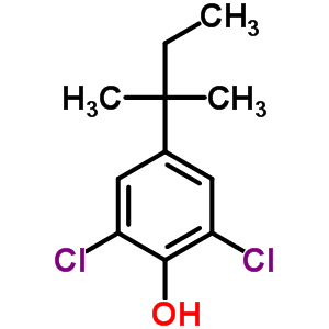 2,6-Dichloro-4-(tert-pentyl)-phenol Structure,75908-77-9Structure