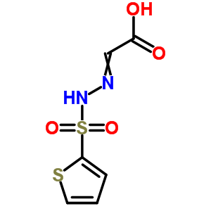 Acetic acid, [(2-thienylsulfonyl)hydrazono]- Structure,75968-28-4Structure