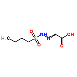 2-(Butylsulfonylhydrazinylidene)acetic acid Structure,75968-32-0Structure