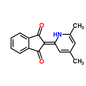 2-(4,6-Dimethyl-1h-pyridin-2-ylidene)indene-1,3-dione Structure,75997-84-1Structure