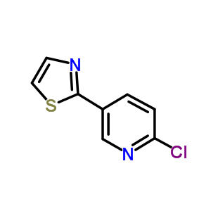 2-Chloro-5-(2-thiazolyl)pyridine Structure,760193-03-1Structure