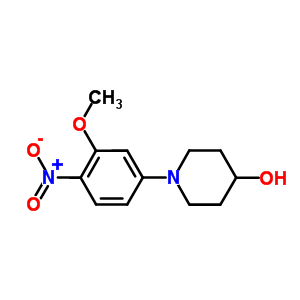 1-[3-(Methyloxy)-4-nitrophenyl]-4-piperidinol Structure,761440-22-6Structure