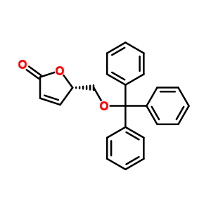 (5S)-5-(三苯甲游基氧基甲基)-5H-呋喃-2-酮結(jié)構(gòu)式_76236-32-3結(jié)構(gòu)式