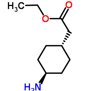 反式-2-(4-氨基環(huán)己基)乙酸乙酯結(jié)構(gòu)式_76308-28-6結(jié)構(gòu)式