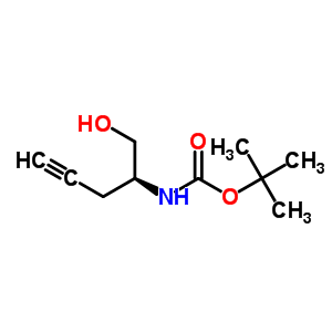 (S)-(1-羥基甲基-3-丁炔基)-氨基甲酸叔丁酯結構式_763122-73-2結構式