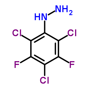 Hydrazine,(2,4,6-trichloro-3,5-difluorophenyl)- Structure,7632-66-8Structure