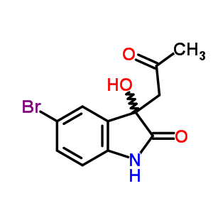 5-Bromo-3-hydroxy-3-(2-oxopropyl)-1,3-dihydro-2H-indol-2-one Structure,76325-66-1Structure