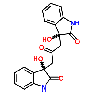 3-羥基-3-[3-(3-羥基-2-氧代-1H-吲哚-3-基)-2-氧代-丙基]-1H-吲哚-2-酮結(jié)構(gòu)式_76325-81-0結(jié)構(gòu)式