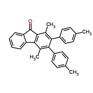 9H-fluoren-9-one,1,4-dimethyl-2,3-bis(4-methylphenyl)- Structure,76331-45-8Structure