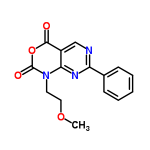 1-(2-Methoxyethyl)-7-phenyl-1h-pyrimido[4,5-d][1,3]oxazine-2,4-dione Structure,76361-14-3Structure