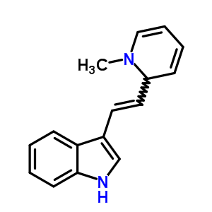 3-[(E)-2-(1-methyl-2h-pyridin-2-yl)ethenyl]-1h-indole Structure,76384-45-7Structure