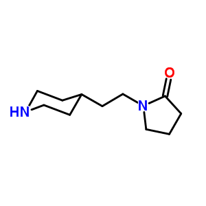 1-(2-Piperidin-4-ylethyl)pyrrolidin-2-one Structure,763908-64-1Structure